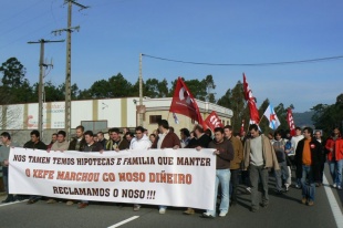 Saíndo en manifestación, da nave